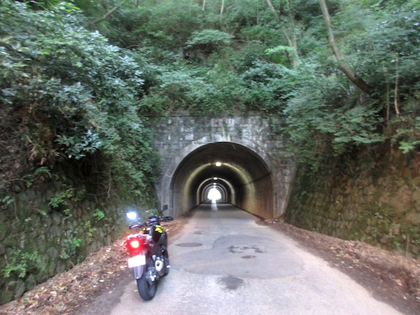 こちらは国道246号旧道の善波峠のトンネル。通る車はほとんどない