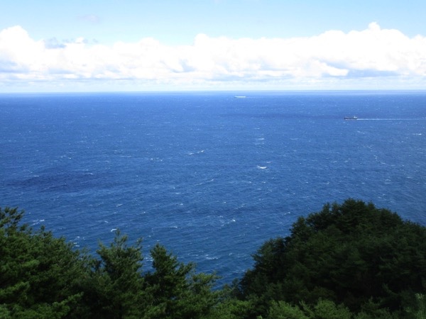 北山崎の展望台から見る太平洋