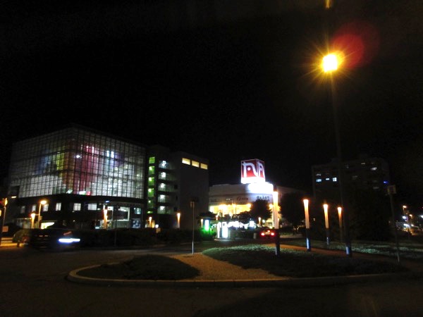 帯広駅前の夜景
