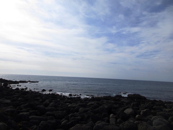 利尻島西岸の日本海