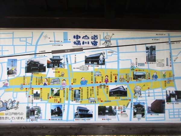 桶川宿の案内図
