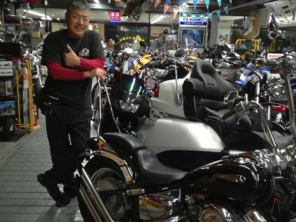 「バイク市場　Captain」の中村さんとのうれしい再会！