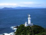 椿山展望台からの眺め。佐田岬の向こうに九州を見る