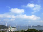 しまなみ海道の「来島海峡SA」からの眺め
