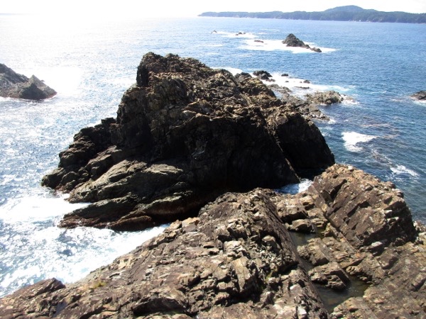 碁石岬突端の岩場